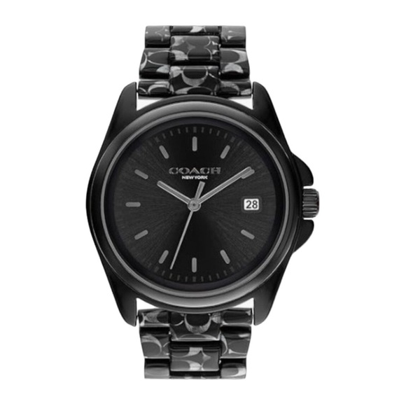 COACH Greyson Black Logo Women's Watch NWT - Picture 3 of 9